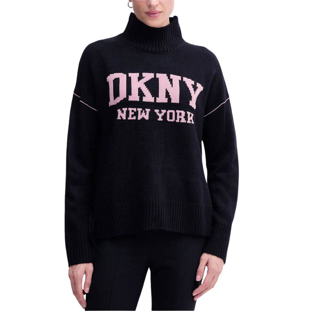 DKN LONG SLEEVE LOGO SWEATER