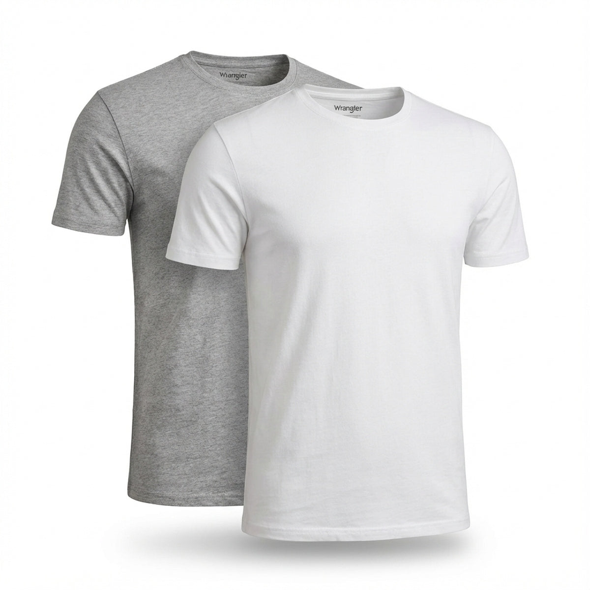 Wrangler 2 PACK TEE MID GREY MELEE