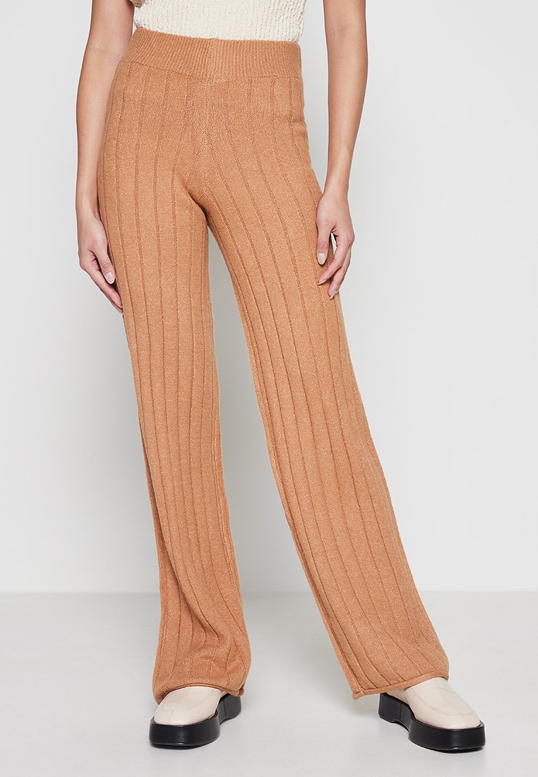 Pieces Beige Pants (ZZO1T1Q09-B00) Women