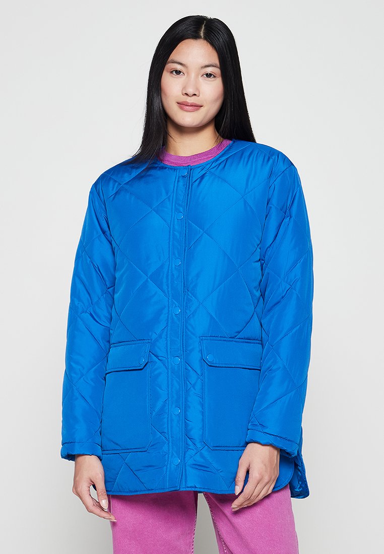 Pieces Light Blue Coat/Jacket (ZZO1T1Q07-K00) Women
