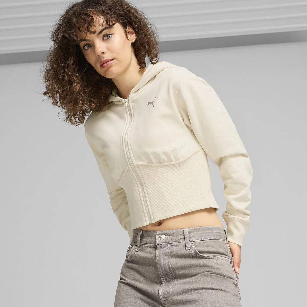 DARE TO GYM2K Cropped FZ Hoody