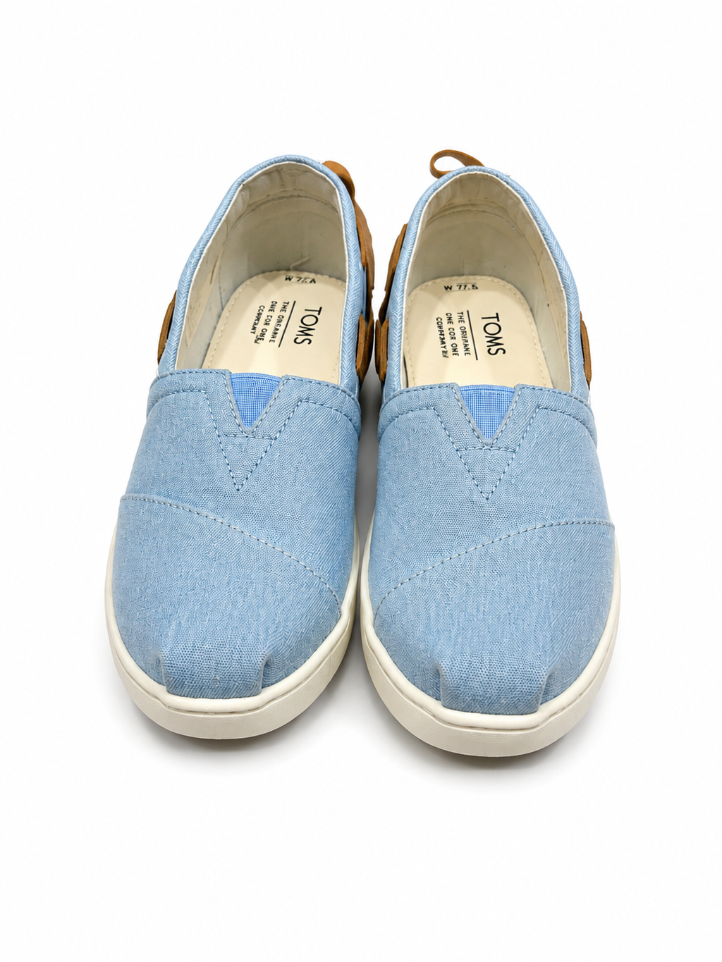 TOMS Γαλάζιες εσπαντρίγιες με καφέ λεπτομέρειες