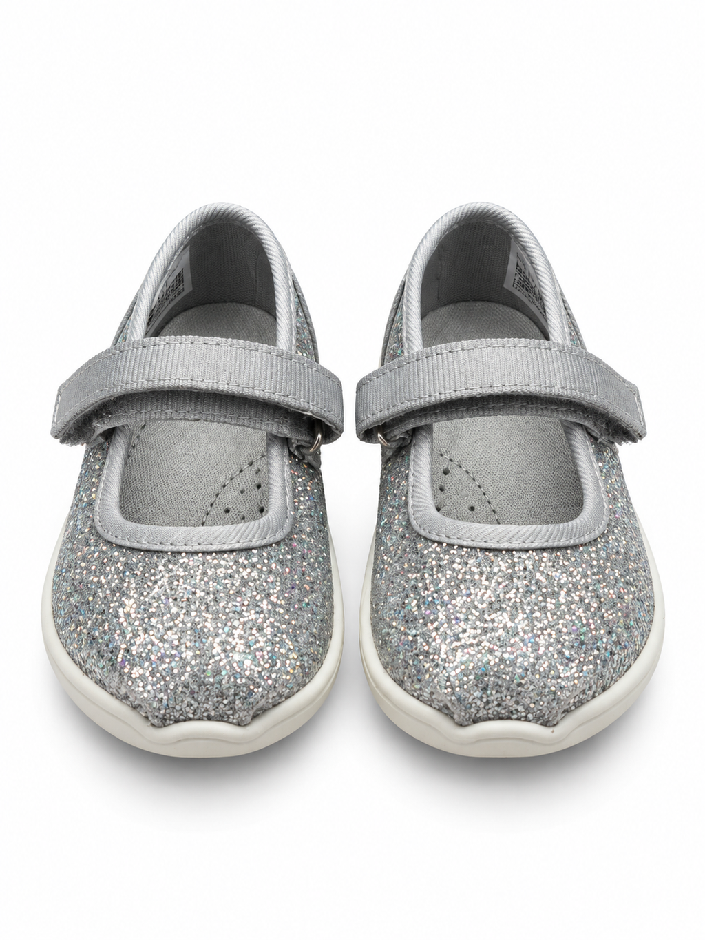Toms Ασημί Μπαλαρίνες με glitter