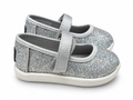 Toms Ασημί Μπαλαρίνες με glitter