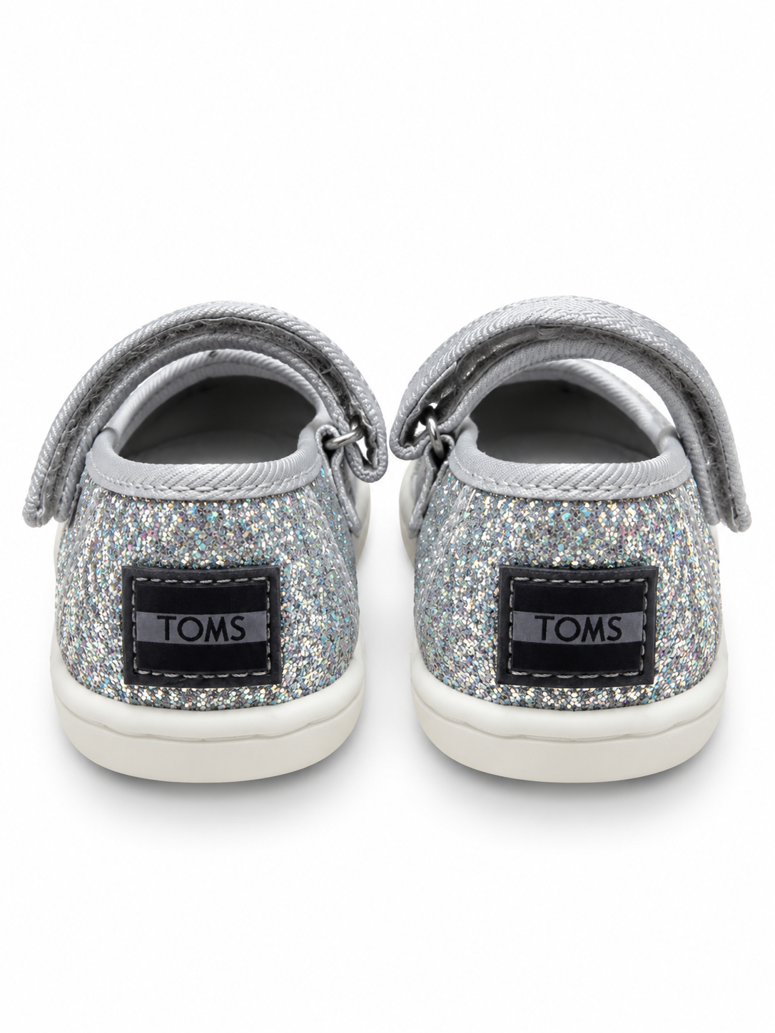 Toms Ασημί Μπαλαρίνες με glitter