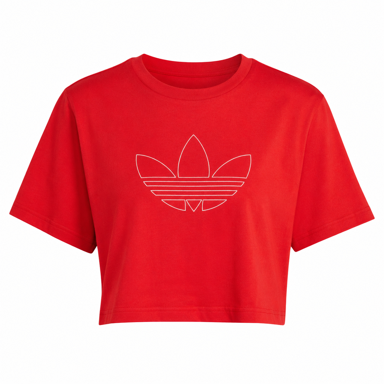 Adidas Crop Top-Κόκκινο