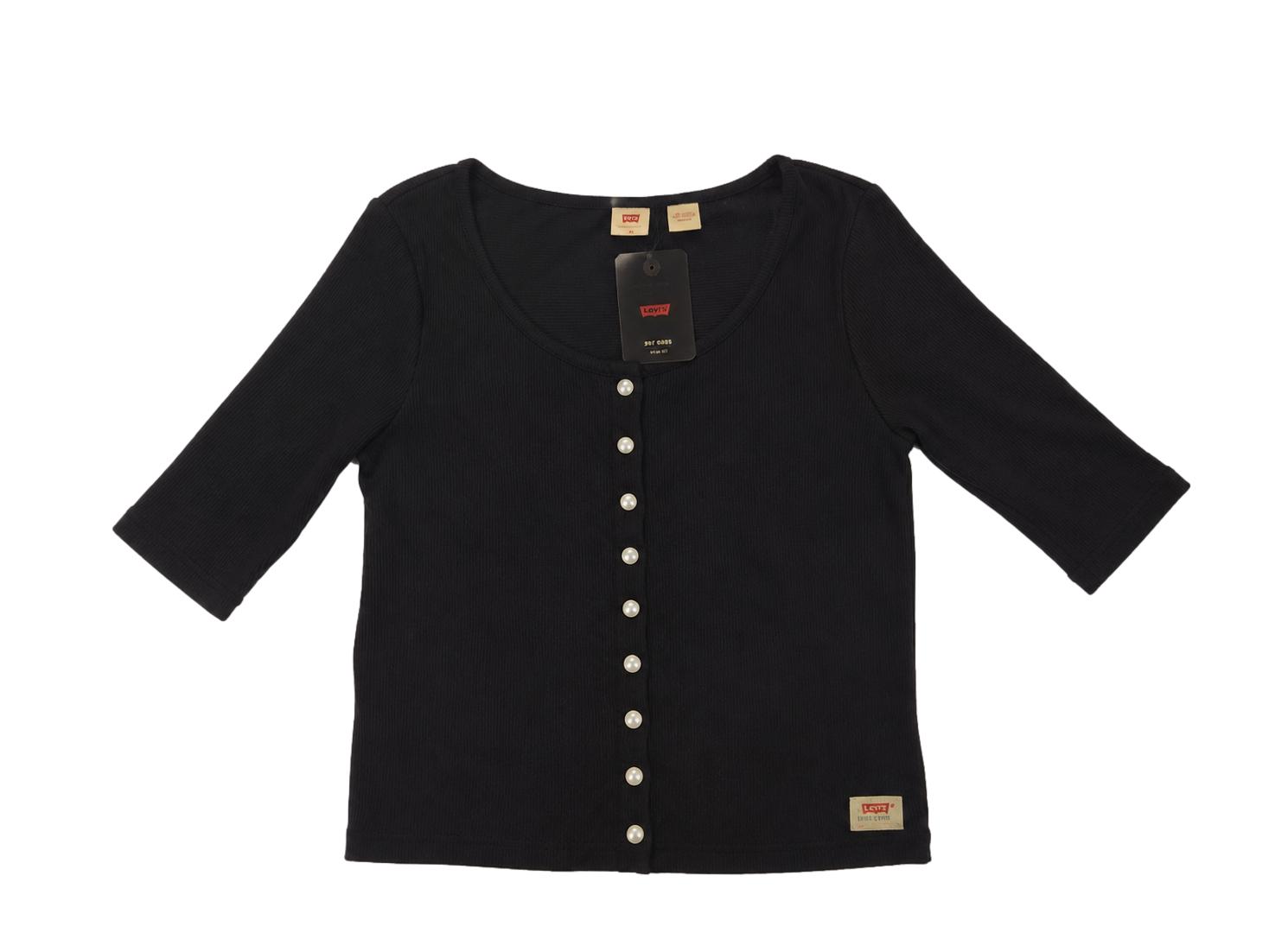 Levi's Top Μαύρο με Κουμπιά
