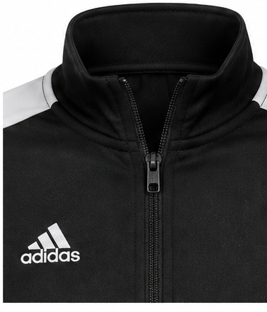 Adidas Μαύρη Ζακέτα με Ρίγες