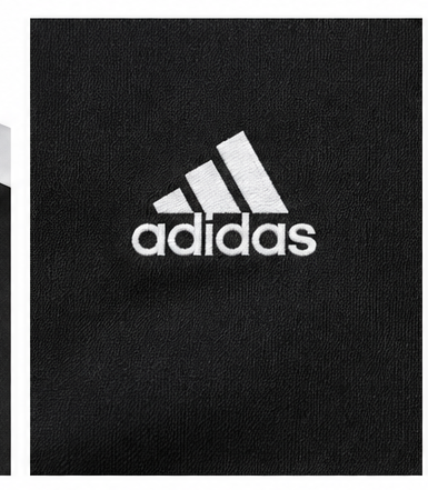 Adidas Μαύρη Ζακέτα με Ρίγες