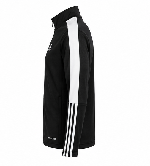 Adidas Μαύρη Ζακέτα με Ρίγες